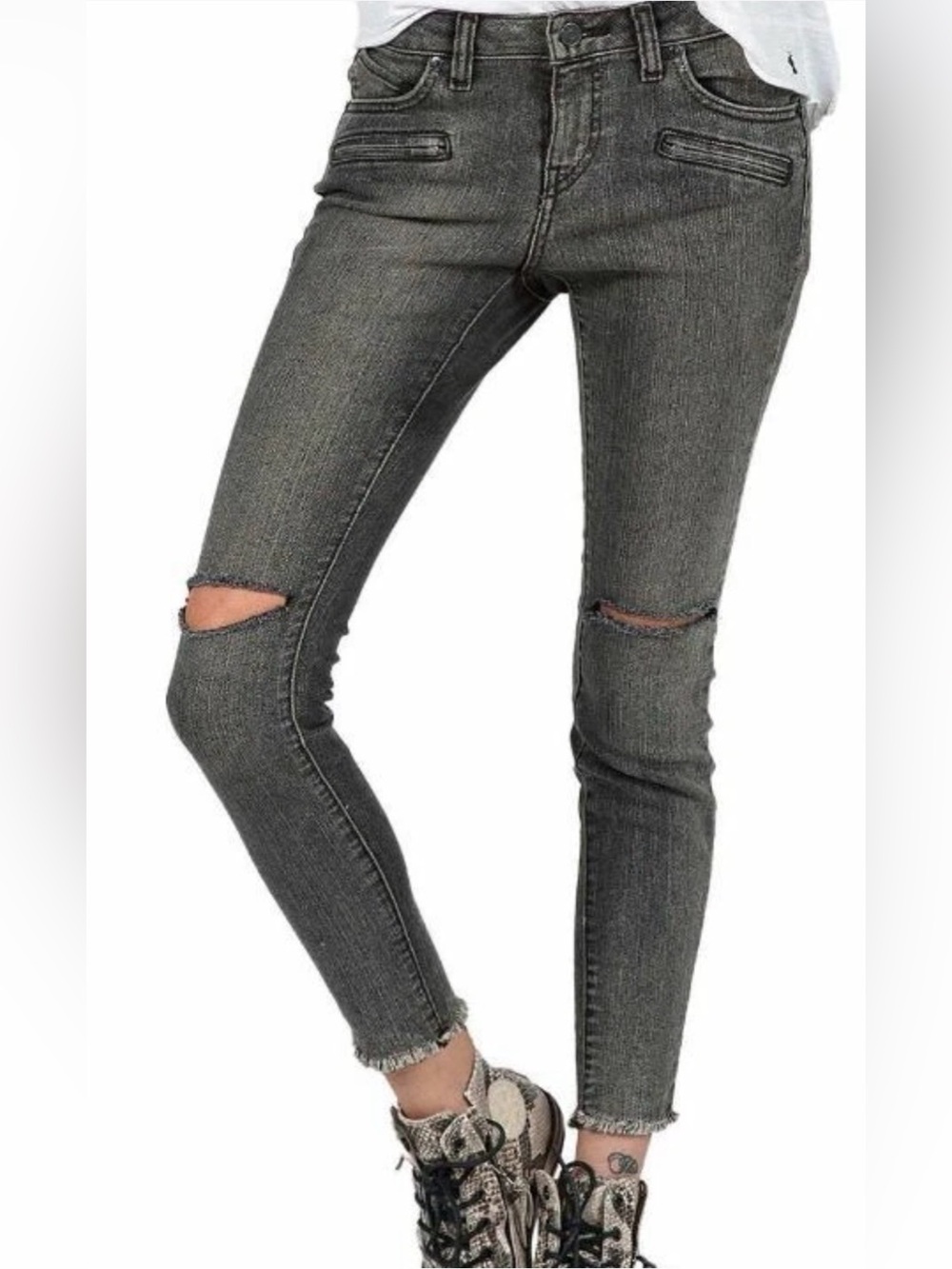 Volcom Super Stoned Skinny Ankle Jeans Size 25